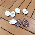 Custom Printed Painted Craft Blanks Wood Eco-Friendly Earrings Double-sided Protective Coating MDF Wooded Art Collectible