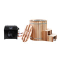 Wood Bathtub Bathing Pool Red Cedar Cold Plunge for Ice Bath Recovery Pod