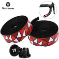 WEST BIKING Professional Colorful Bicycle Handlebar Tape Bar End Plugs Anti-Slip Mountain Bike Cycling Handle Bar Grip Rubber