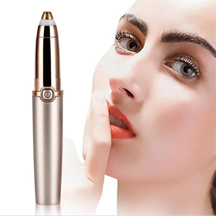 Hot Selling CE Certified Electric USB Rechargeable Eyebrow Trimmer with Pointed Blade and ABS Alloy Body for Facial Hair Removal