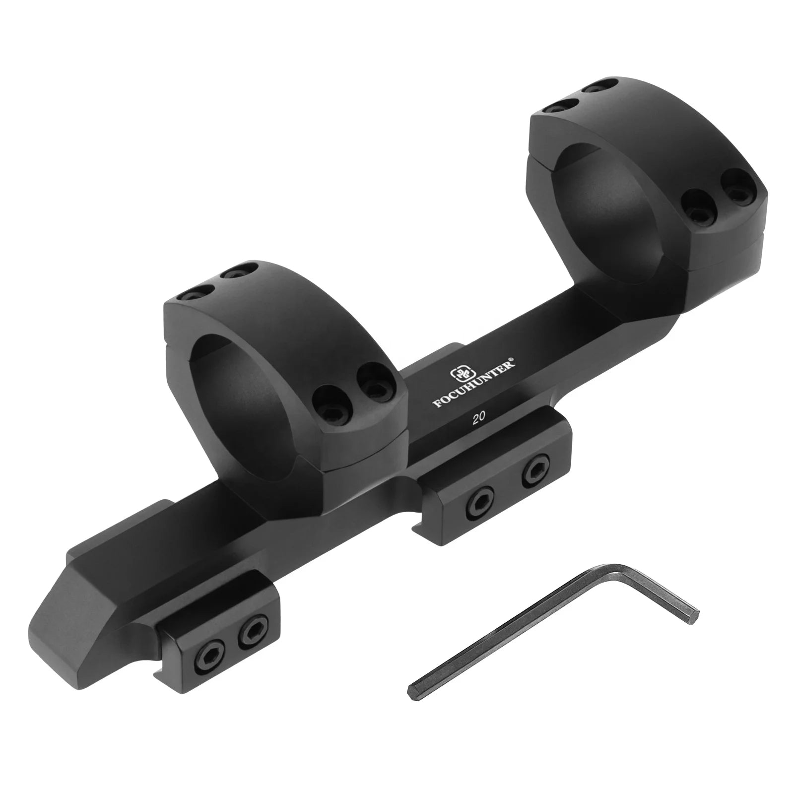 FOCUHUNTER Hunting Scope Mount 30MM Tube Diameter  Angle Compensation Scope Mounting Ring Base 20mm for Optical Sight