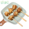 Customize Logo 9/12/15cm Bamboo Paddle Barbeque Grill Burger Skewer Pick Teppo Skewer