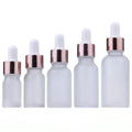 20ml Frosted Glass Dropper Bottle With Rose Gold Dropper for Essential Oil/serum