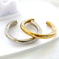 High End 18K Gold Plated Chunky Hollow Cuff Bracelet Bangle Bracelet Stainless Steel Gold Jewelry