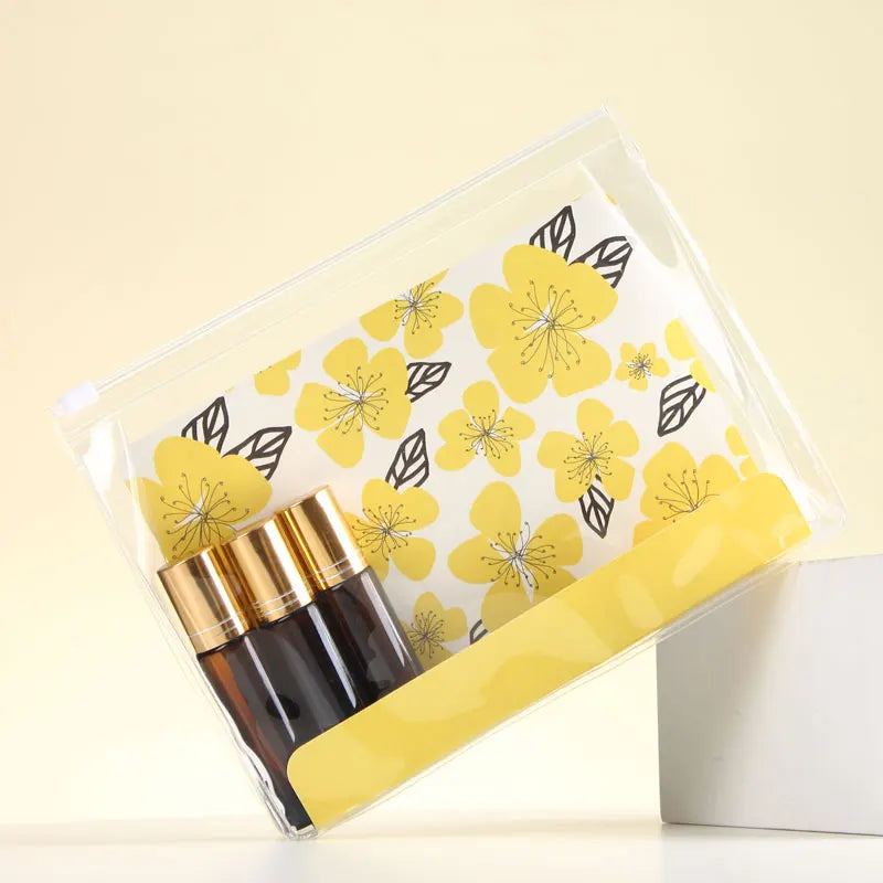 BSCI Factory Wholesale High Quality Travel Custom Logo Waterproof Toilet Transparent Pvc Clear Makeup Cosmetic Bag
