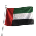 Custom logo Polyester UAE National Banners  Flags Black White Green Red Triangle Flag