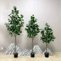 Wholesale 90cm-180cm Artificial Green Bonsai Tree Silk and Latex Fabrication Douban Tree Green Plants