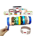 Custom Promotional Event Rpet Stretch Wrist Band Men Women  Printed Logo Fashion Charm Elastic Bandage For Wrist