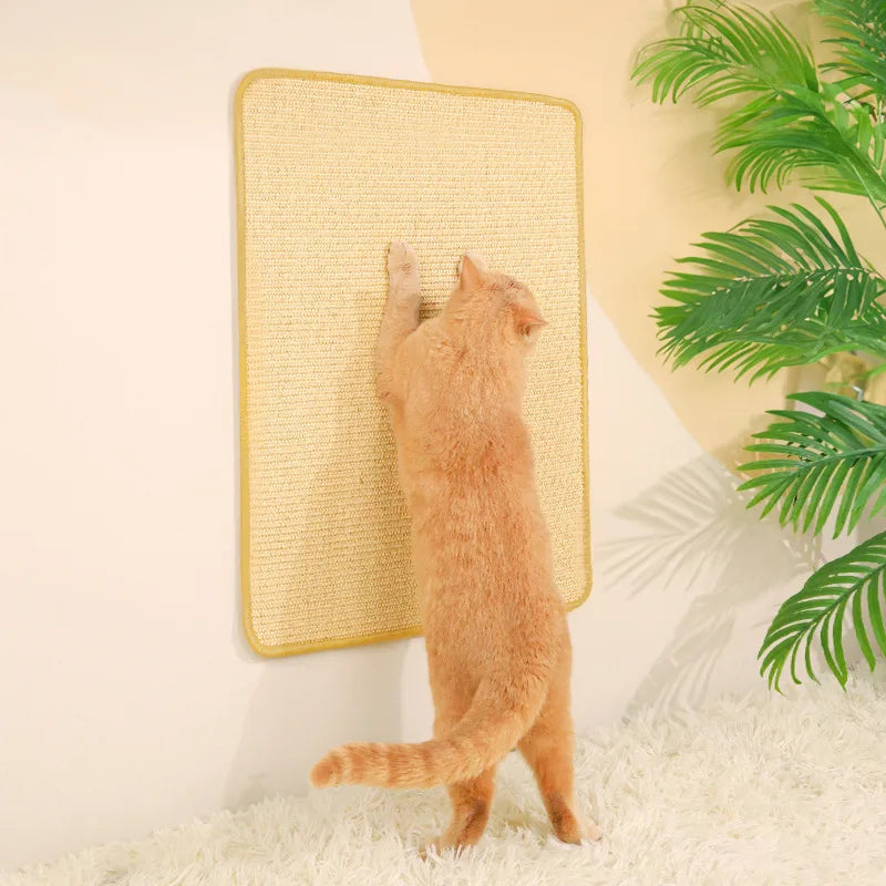 Factory Direct Supply Square and Oval Sisal Carpet Multi-Function Cat Scratch Pads Sustainable Sisal Hemp Sofa Mat