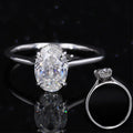 Stsarsgem Fine Jewelry Pt950 8.5*6mm Oval Shape Brilliant Cut Moissanite Ring MegaBDM