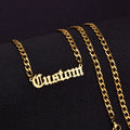 Collar Con Nombre Personalized Custom Name Necklace Pendant Stainless Steel Chain Customized Nameplate Men Name Necklaces