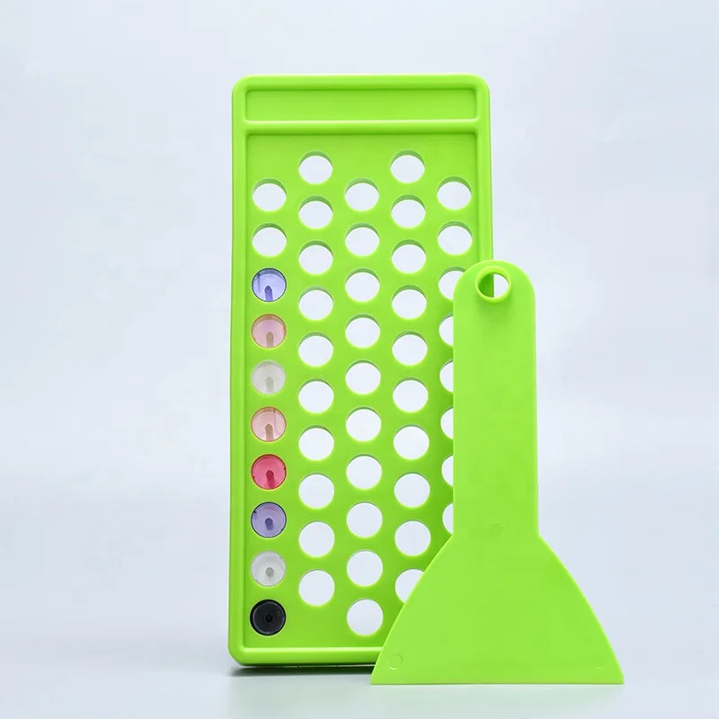 50 Holes Easy Lip Balm Filling Tray Spatula Set Fast and Easy to Use Just Pour & Spread Instantly Fills