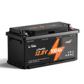 LiTime EU Stock 12.8V 100Ah H190 Bluetooth Lithium Battery Deep Cycle Under Seat LiFePO4 Batteries for RV Off-Grid