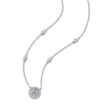 1 Carat Moissanite Necklace for Women 925 Sterling Silver Starry Sky Pendant Fashionable Exquisite Gentle Style Valentine's Day
