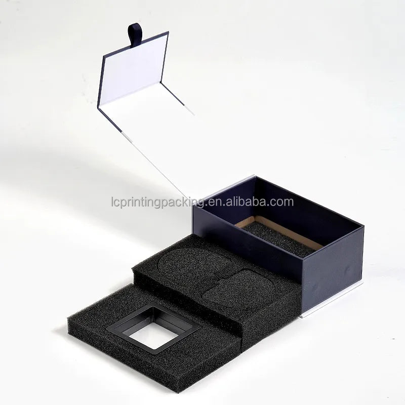 Custom Logo Dental Lab Packaging and Delivery Box Dental Model or Crown Cardboard Paper Box with Sponge Insert