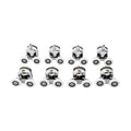 23mm/25mm Double-Wheel Shower Door Rollers 8pcs Set Aluminum Alloy Bearing Wheel Runners With Zinc Packaged in Bag