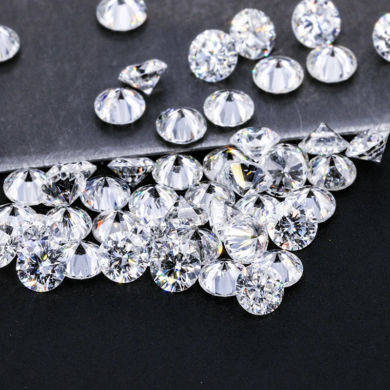 Starsgem Jewelry Making Diamonds 4mm Round Brilliant Cut Hpht Cvd Real Diamonds