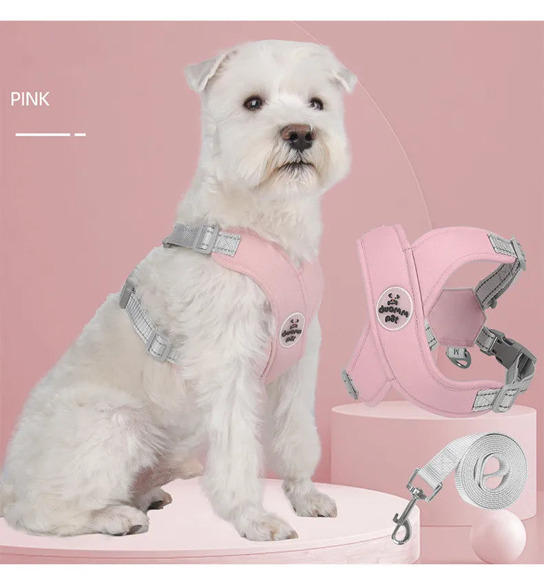 New Arrival Customized logo Adjustable Vest New Style Pet Harness Cooling Breathable Training Dog Harness Set