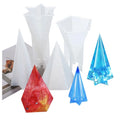 DIY Crystal Epoxy Hexagonal Pentagonal Cone Silicone Mold for Candle Night Light