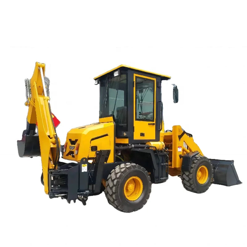 Small 4wd  Backhoe Excavator Loader 4x4  Retroexcavadora for Sale Back Hoe Loader Wheel