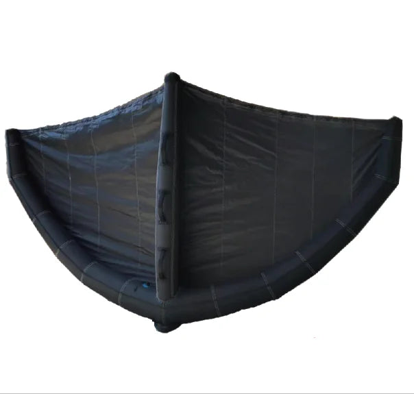 2020 New Design Factory Customized  Inflate Black Foil Surf Kite Wing for Foil Surfing 3M2