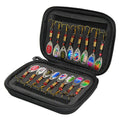 Wholesale 16 Pcs/set Fishing Spoon Bait Set Lures Metal Sequins Colorful Fishing Lures Trout Metal Spinner Spoon Fishing Lure