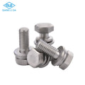 OEM ODM Stainless Steel Bolts M2 M3 M4 M5 M6 M8 Spring Pads Flat Cushions Hex Head Screws Plain Finish