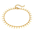 Fun 18K Gold Plated Stainless Steel Anklets for Women Simple Fashion Jewelry for Banquets and Parties Surprise Gift
