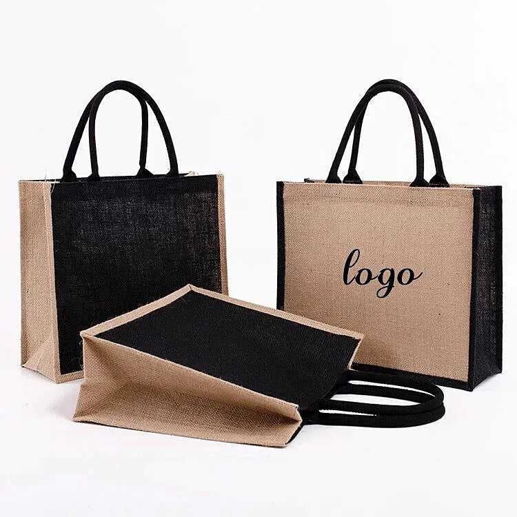 Manufacturer Custom Logo Eco Friendly Grocery Jute Gunny Bag for Gifts