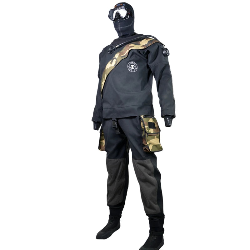 3 Layer Drysuit for Kayaking Surfing Diving Neoprene Waterproof and Windproof Clothing