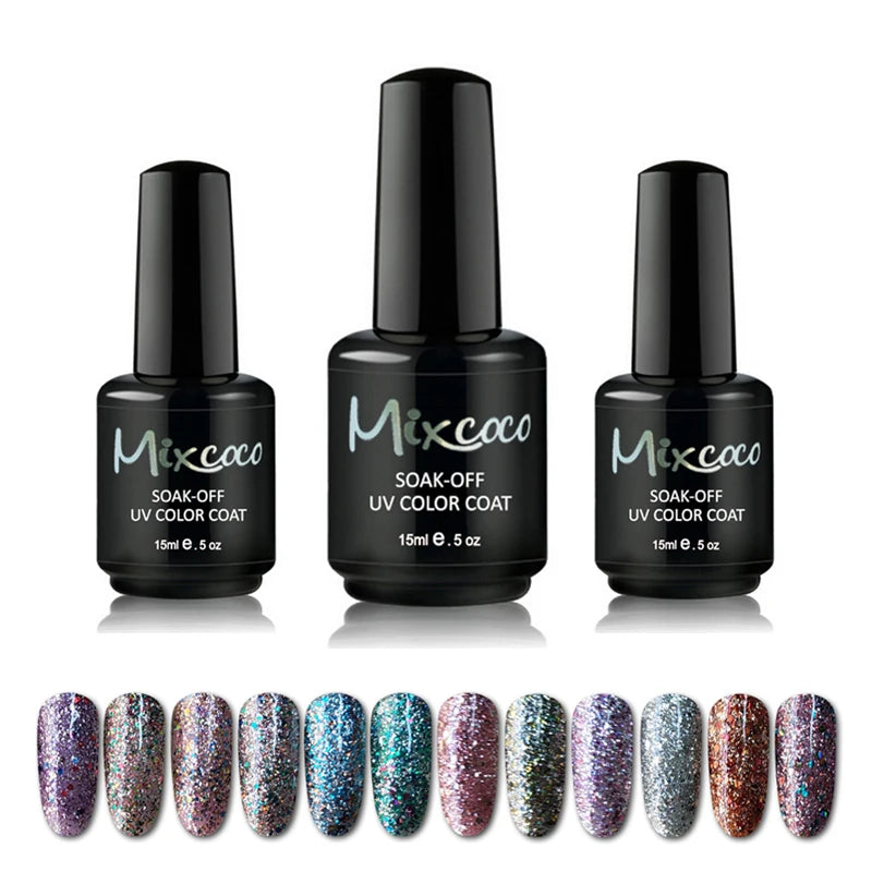 High Quality Wholesale Private Label Nail Polish Manufacturers Rock Sparkling Gel Polish Long Lasting for Salon