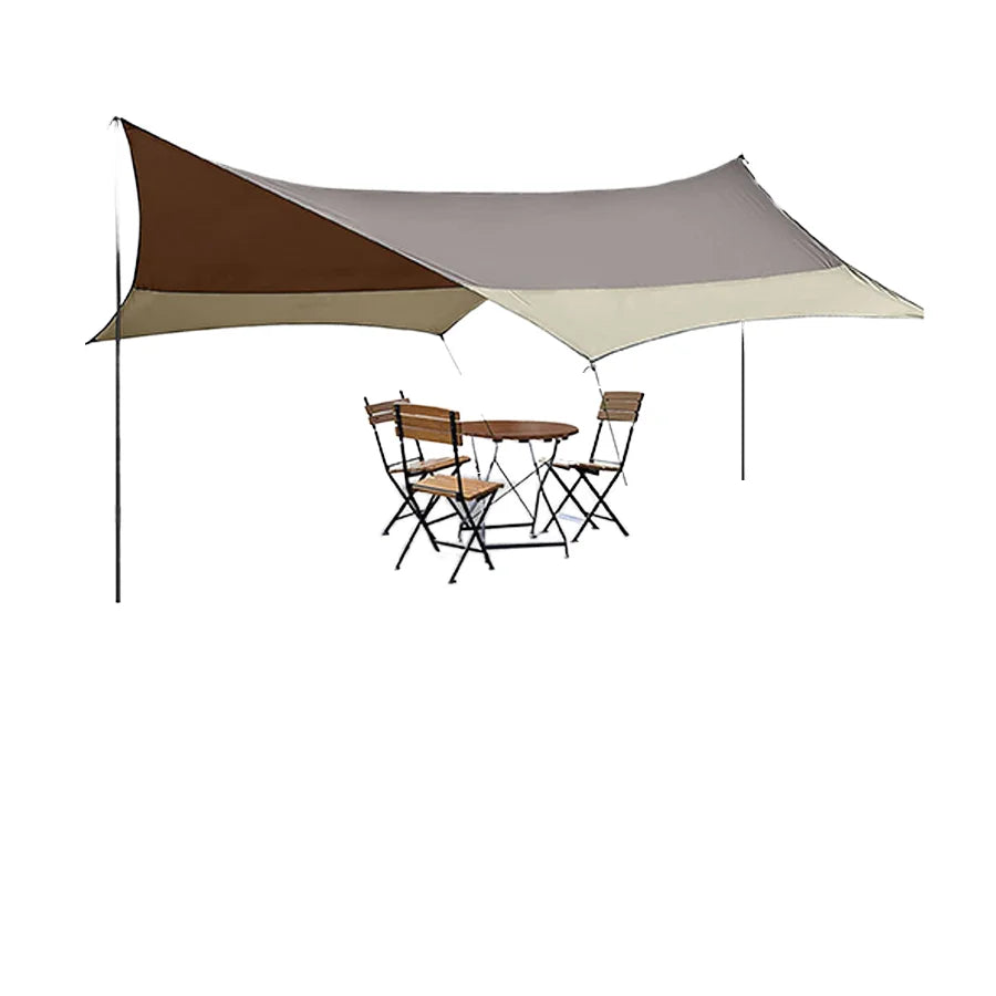 WOQI Modern Lightweight  Camping Roof Sun Shelter Tent Two Poles  Beach Tent Polyester