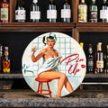 Manufacturer Wholesale Retro Vintage Tin Sign-round UV Printed Aluminum/Tin Plaque for Bar Pub Club Wall Decoration