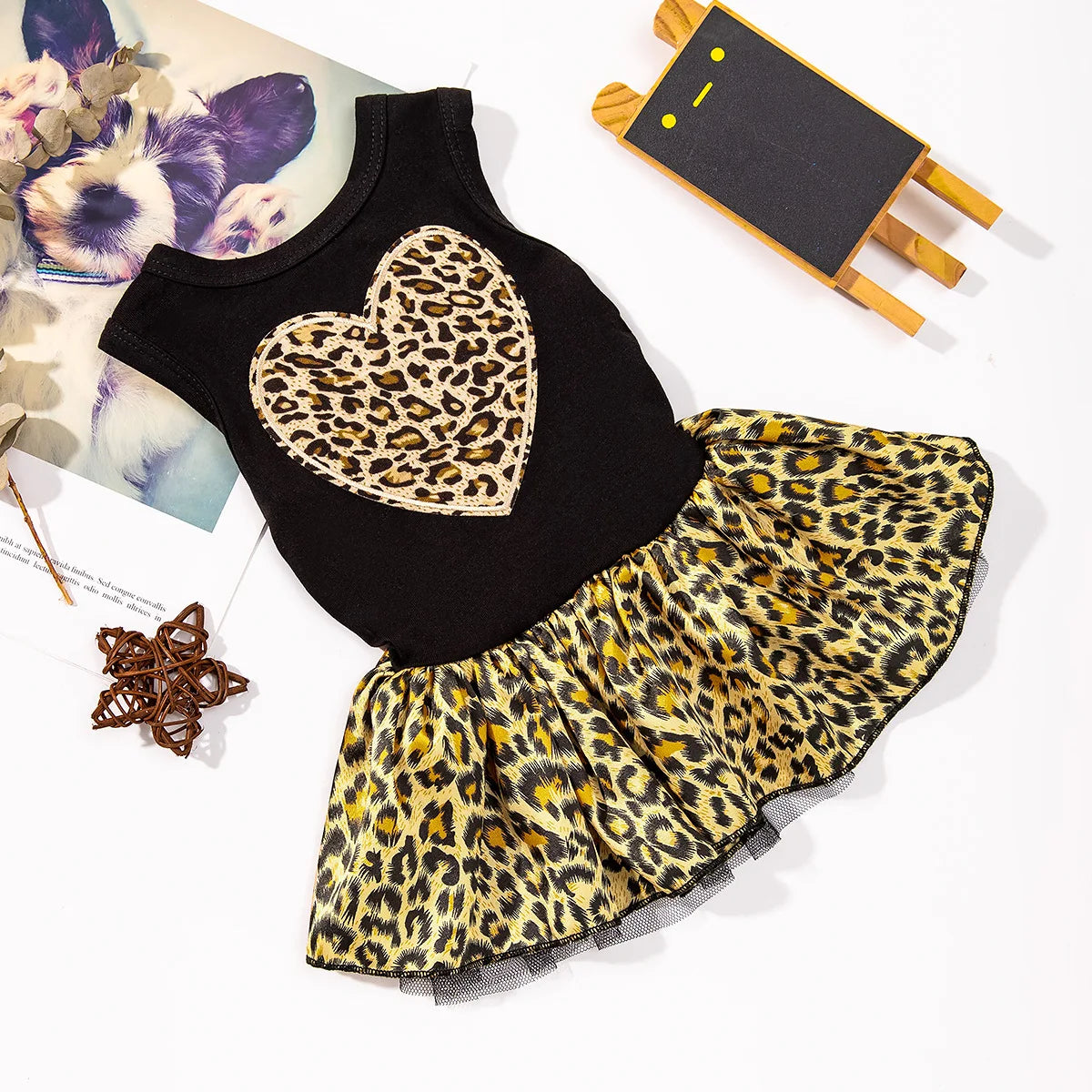 OEM ODM Wholesale Summer Printed Mesh Dog Dress Skirts Princess Cat Dog Clothes Pet Accessories