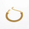 High End PVD Gold Plated Band  Bracelet Trendy Jewelry Stainless Steel Jewelry Wholesale Customized Jewelry