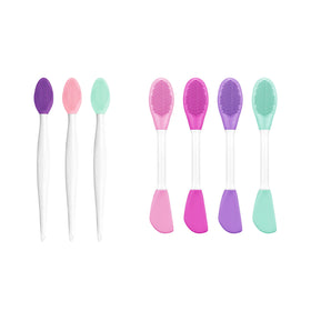 New Face Cream Clay Applicator Mask Brush Facial Makeup Beauty Spa Tools Soft Double Head Available Cosmetic Silicone Mask Brush