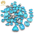 Wholesale Mixed Crystal Rhinestones Sea Blue AB Mocha Candy Color with Claw Loose for Clothing Decoration