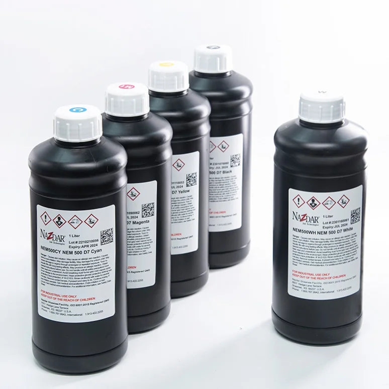 Original Import Nazdar Tinta UV LED Ink Suitable for Ricoh GH2220 G5I XAAR 1201 Printhead Epson Printer