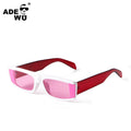 ADE WU STY5509F Retro All Match Rectangle Sunglasses Trendy Fashion Color Eyeglasses Matching Square Sun Glasses UV400 Wholesale