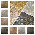 Solid Aluminum Metal Mosaic Customized High and Low Surface Design for Modern Interior for Bathroom Living Room Bedroom Walls