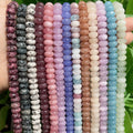 JD GEMS Wholesale Natural Stone 4*2mm Oval Abacus Beaded Bohemian Healing Loose Beads CNAS Certified for DIY Jewelry Making