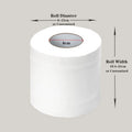 Cheap Bathroom Toilet Paper Printed Wood Pulp Toilet Tissues Roll Paper Hygienique Toilet Paper 2ply