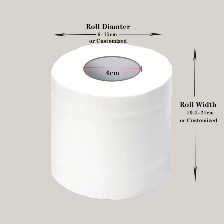 Cheap Bathroom Toilet Paper Printed Wood Pulp Toilet Tissues Roll Paper Hygienique Toilet Paper 2ply
