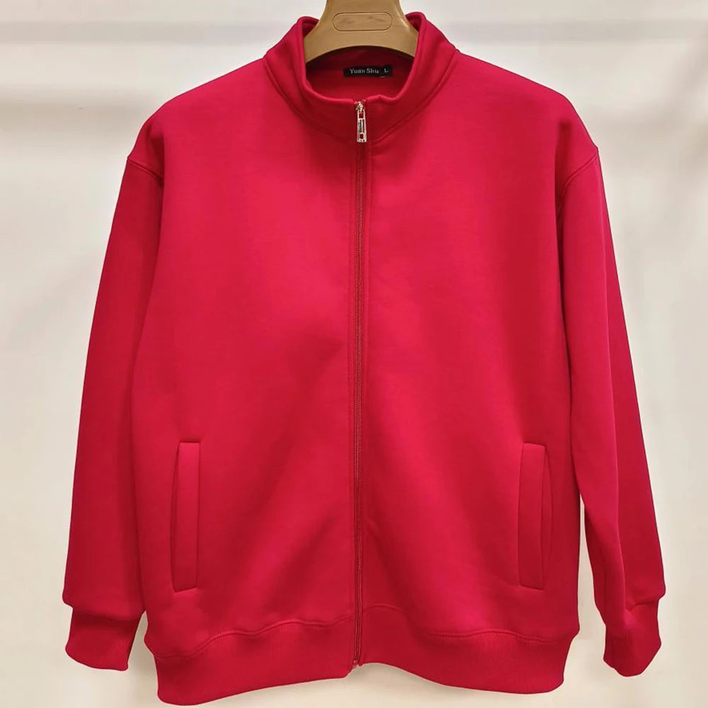 Wholesale Manufacturer Fleece 700 Gsm Heavyweight Thick Zipper Embroidery /Screen Printing/DTG/DTF Zip up Hoodies