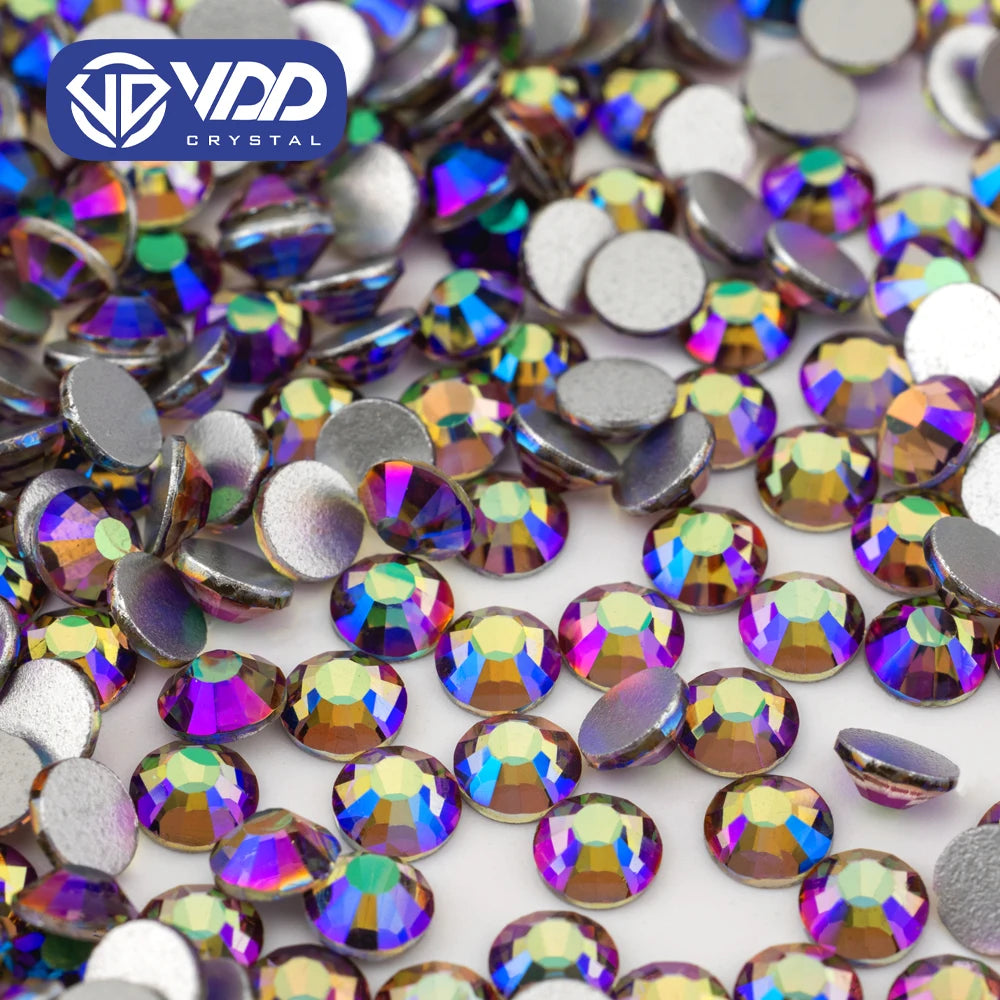 VDD 224 Ghost Dream New Color Non-Hotfix Glass Rhinestones Crystal Flatback Strass Glitter Stones for Nail Art DIY Decorations