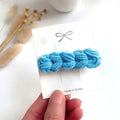 IVANHOE Cute Cartoon Girl Knitt Flower Bow Ornament Hair Clips Girls Lovely Barrettes Hairpins Kids Hair Accessories