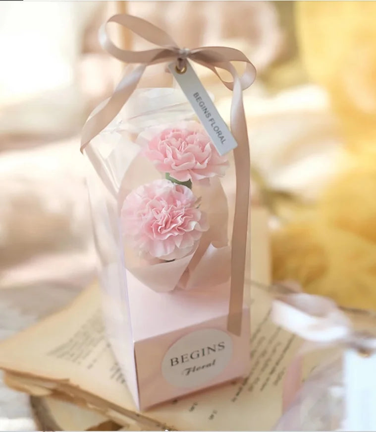 Transparent Rose Flower Box Plastic Cake Packaging  Wrapping Boxes Diy Wedding Valentine'S Day Gift Box
