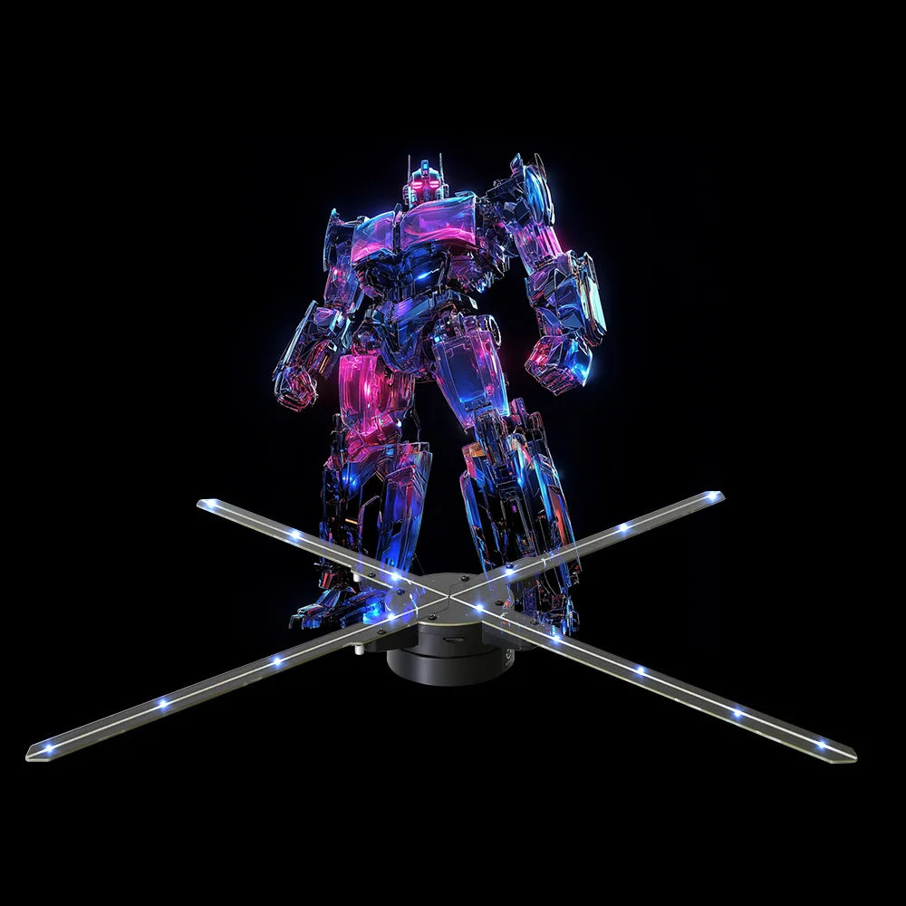 Customizable 3D Holographic Fan With Seamless Display and Projection Technology for Captivating Trade Show Booths