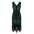 2025 Robe Femme  Great  Flapper Sequin Fringe Midi Dress Vestido Summer Art Deco Retro Lady Dress Women Party Dress