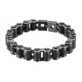 KALEN Stainless Steel Matte Bike Bracelets for Men